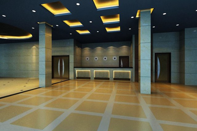 lobby 094 Modelo 3D .c4d .max .obj .3ds .fbx .stl .blend 