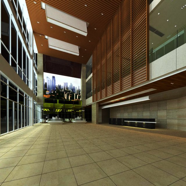 lobby 095 Modèle 3D .c4d .max .obj .3ds .fbx .stl .blend 