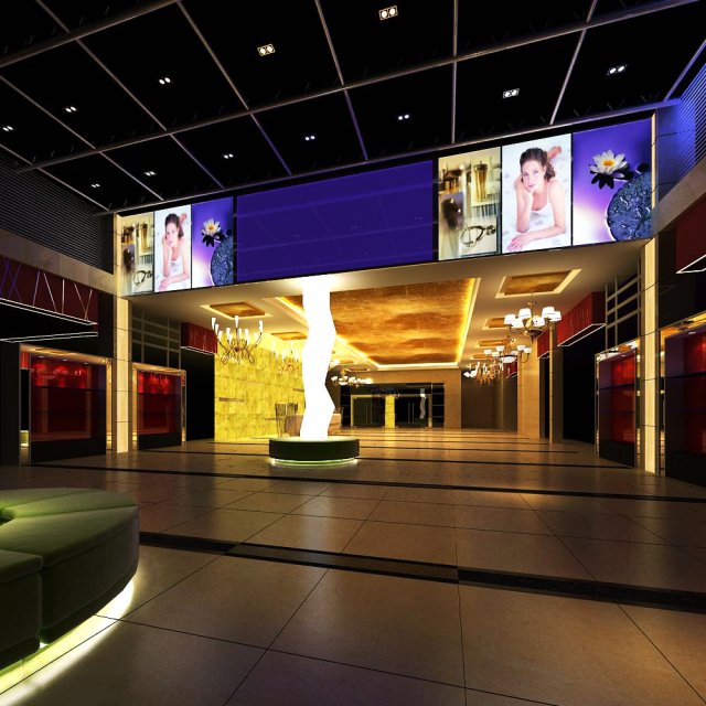 lobby 098 3D Модель .c4d .max .obj .3ds .fbx .stl .blend 