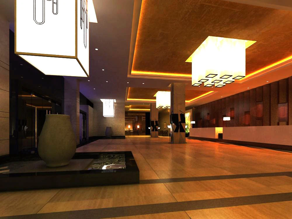 lobby 101 3D Model .c4d .max .obj .3ds .fbx .stl .blend 