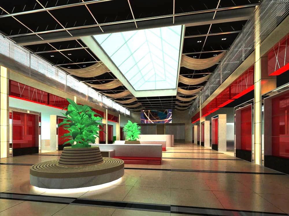 lobby 102 3D Model .c4d .max .obj .3ds .fbx .stl .blend 