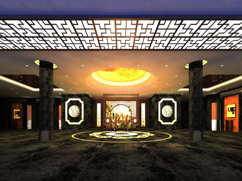 lobby 104 3D Model .c4d .max .obj .3ds .fbx .stl .blend 