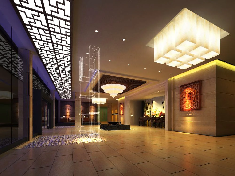 lobby 106 3D Model .c4d .max .obj .3ds .fbx .stl .blend 