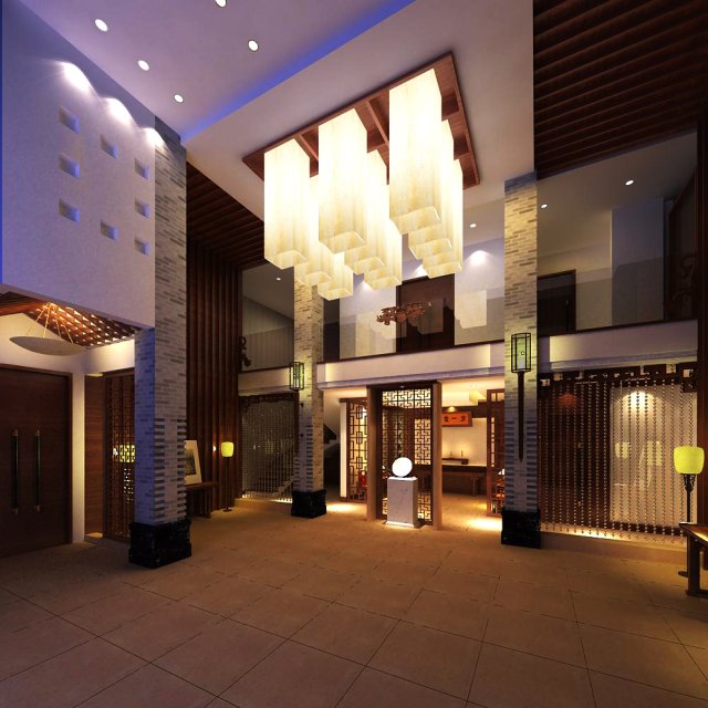 lobby 114 3D मॉडल .c4d .max .obj .3ds .fbx .stl .blend 