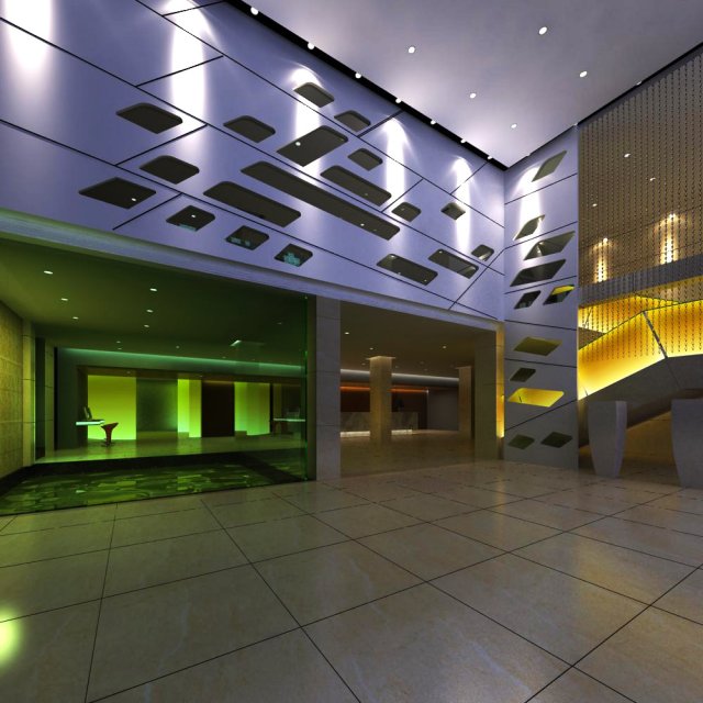 lobby 115 3D मॉडल .c4d .max .obj .3ds .fbx .stl .blend 