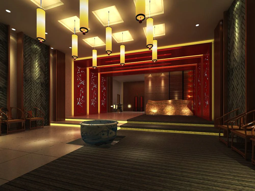 lobby 116 3D Model .c4d .max .obj .3ds .fbx .stl .blend 