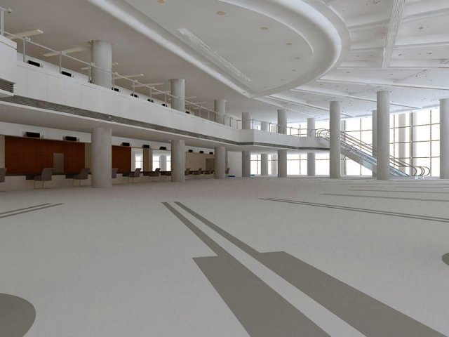 lobby 121 3D Model .c4d .max .obj .3ds .fbx .stl .blend 