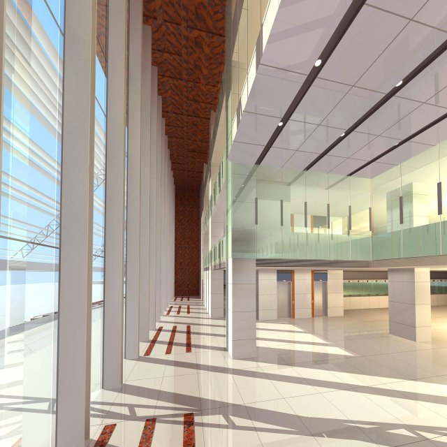 lobby 211 3D Модель .c4d .max .obj .3ds .fbx .stl .blend 