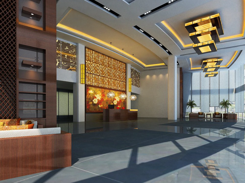 lobby 225 3D Model .c4d .max .obj .3ds .fbx .stl .blend