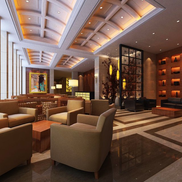 lobby 235 3Dモデル .c4d .max .obj .3ds .fbx .stl .blend