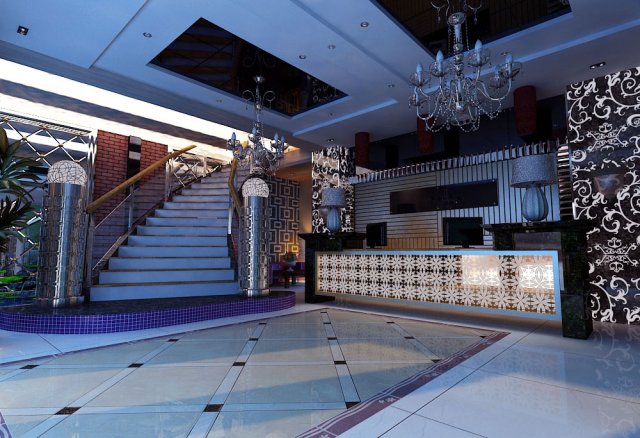 lobby 237 Modelo 3D .c4d .max .obj .3ds .fbx .stl .blend 