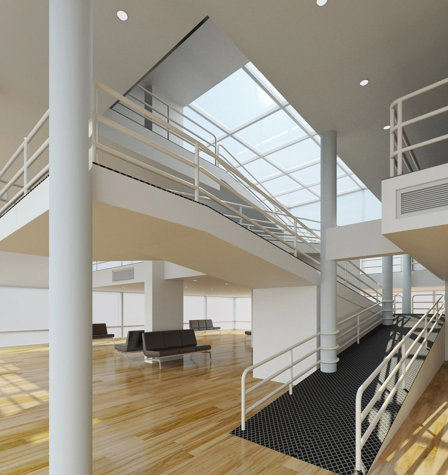 office 001 3D Model .c4d .max .obj .3ds .fbx .stl .blend 