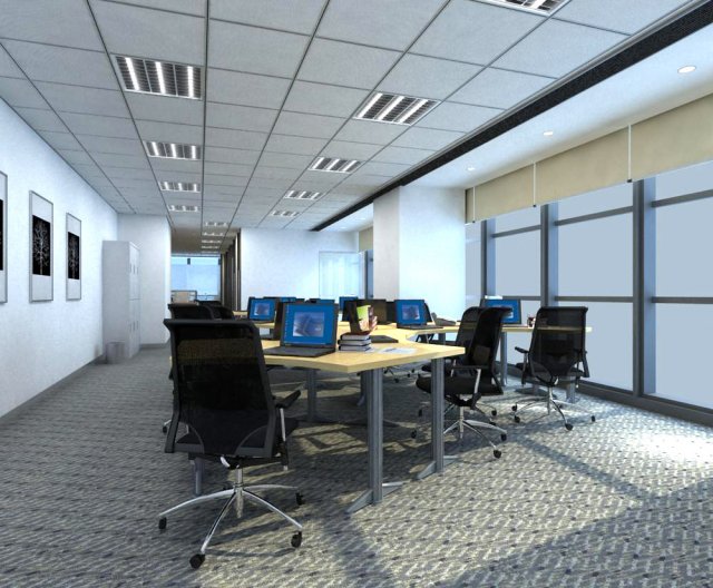 office 022 3D Модель .c4d .max .obj .3ds .fbx .stl .blend