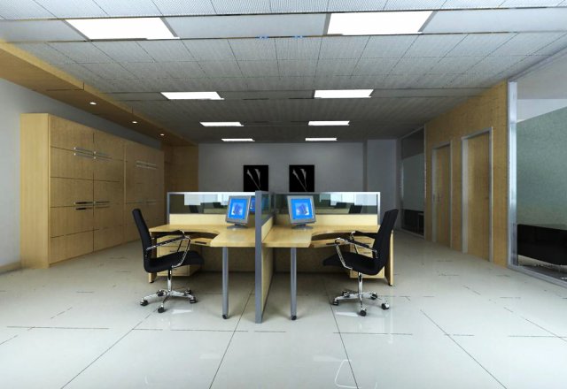 office 053 3D Модель .c4d .max .obj .3ds .fbx .stl .blend 