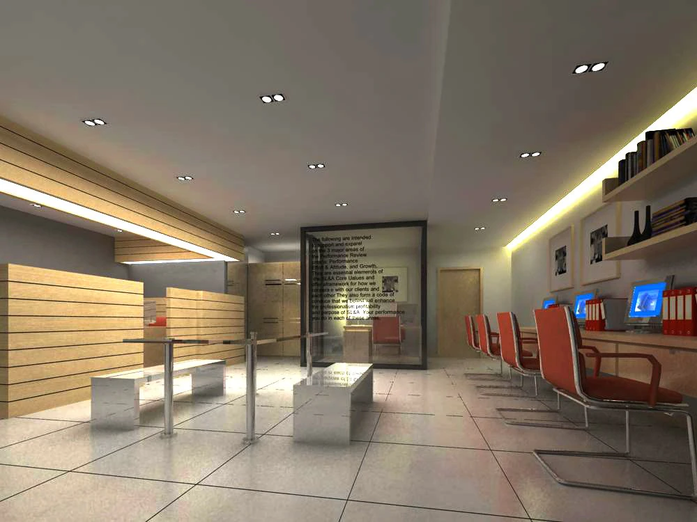office 054 3D Model .c4d .max .obj .3ds .fbx .stl .blend 
