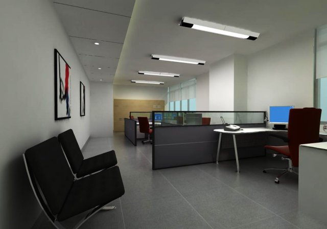 office 089 Model 3D .c4d .max .obj .3ds .fbx .stl .blend