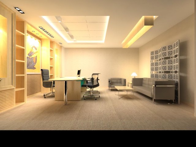 office 091 Modelo 3D .c4d .max .obj .3ds .fbx .stl .blend 
