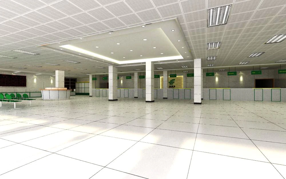 офис 096 3D Модель .c4d .max .obj .3ds .fbx .stl .blend 