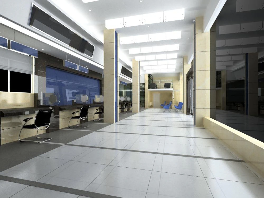 office 100 3D Model .c4d .max .obj .3ds .fbx .stl .blend 