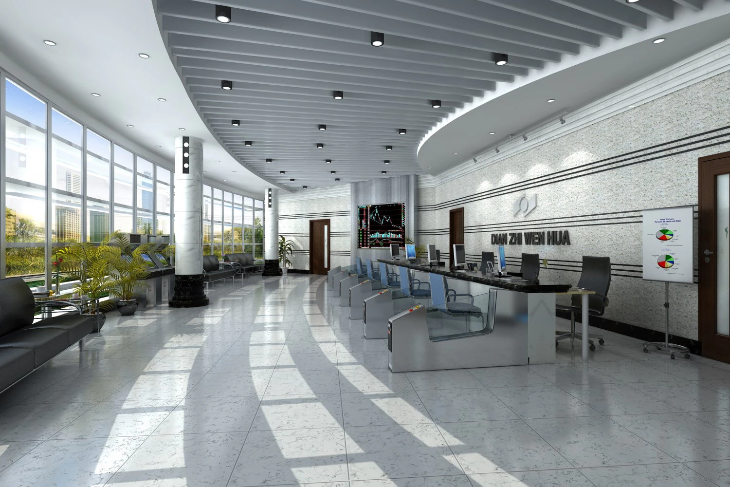 office 110 3D Model .c4d .max .obj .3ds .fbx .stl .blend 