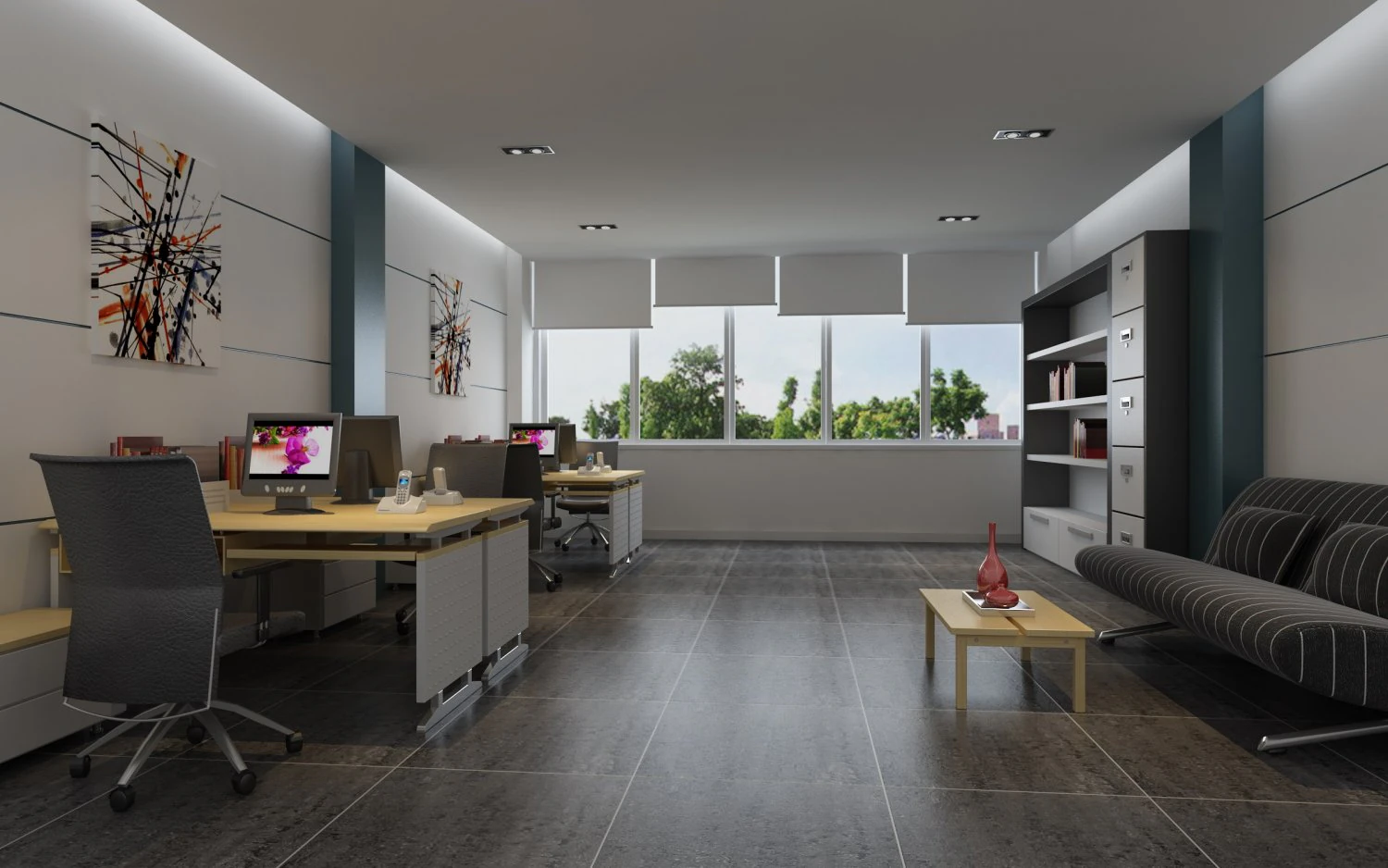 office 112 3D Model .c4d .max .obj .3ds .fbx .stl .blend 