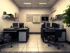 办公室155 3D 模型
