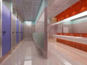 banheiro p&uacute;blico 018 Modelo 3D