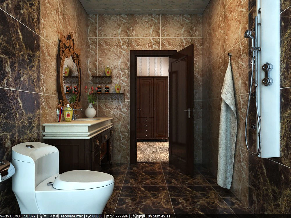 public toilet 020 3D Model .c4d .max .obj .3ds .fbx .stl .blend 