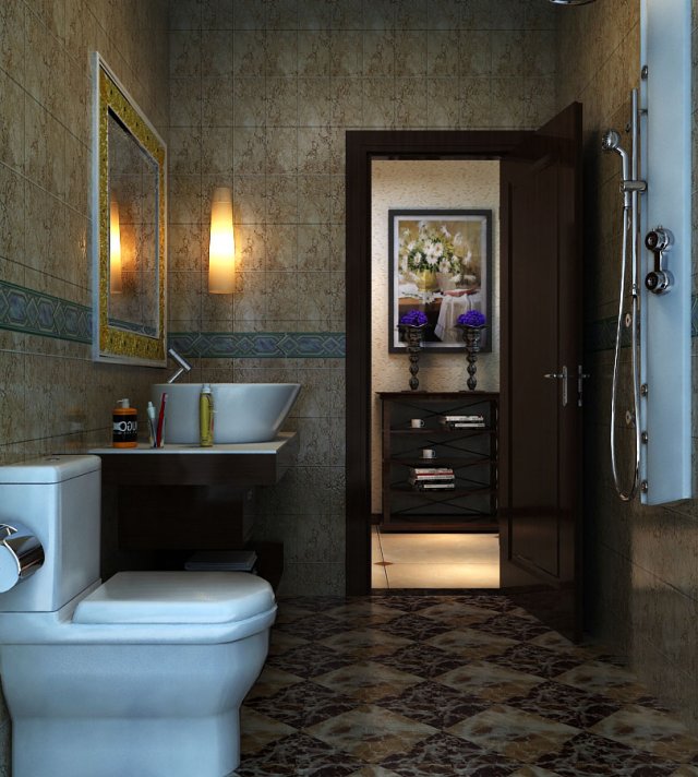 public toilet 021 3D 模型 .c4d .max .obj .3ds .fbx .stl .blend 