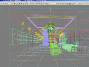 reception space 009 Modello 3D