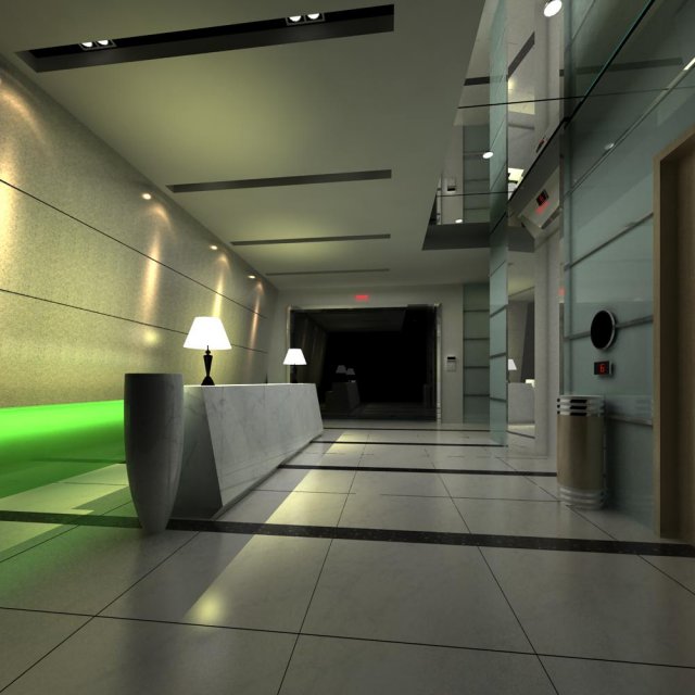 reception space 012 Modèle 3D .c4d .max .obj .3ds .fbx .stl .blend 
