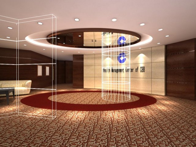 reception space 015 3D मॉडल .c4d .max .obj .3ds .fbx .stl .blend 