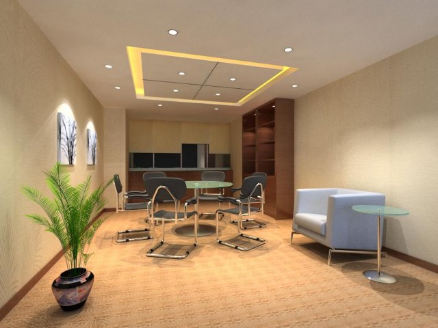 reception space 017 Modelo 3D .c4d .max .obj .3ds .fbx .stl .blend 