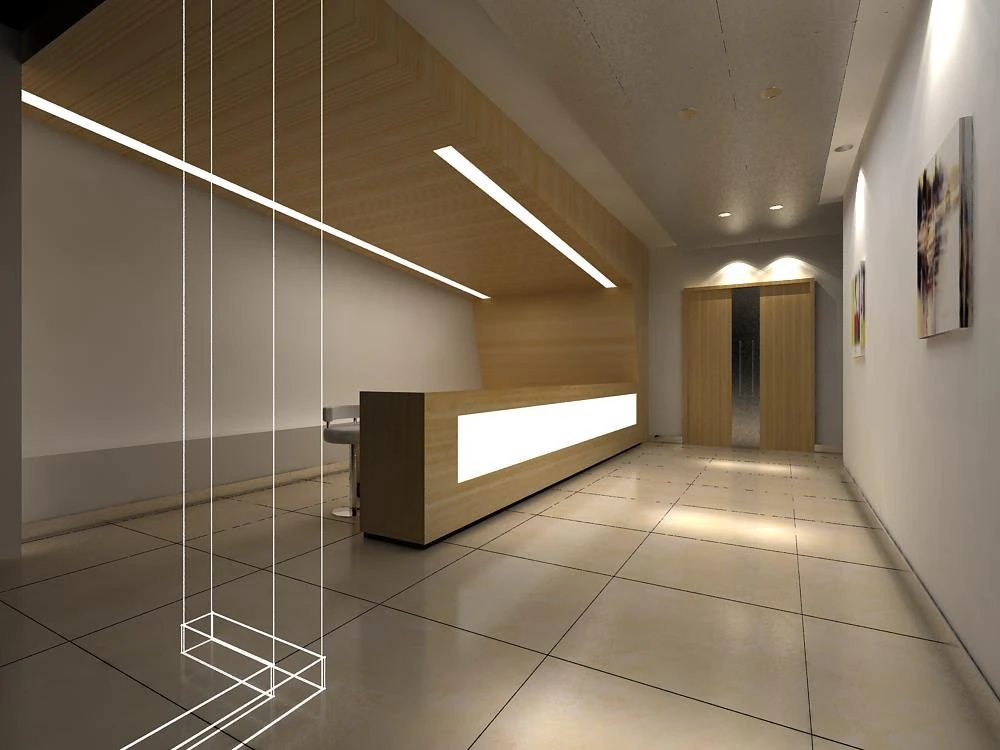 reception space 018 3D Model .c4d .max .obj .3ds .fbx .stl .blend