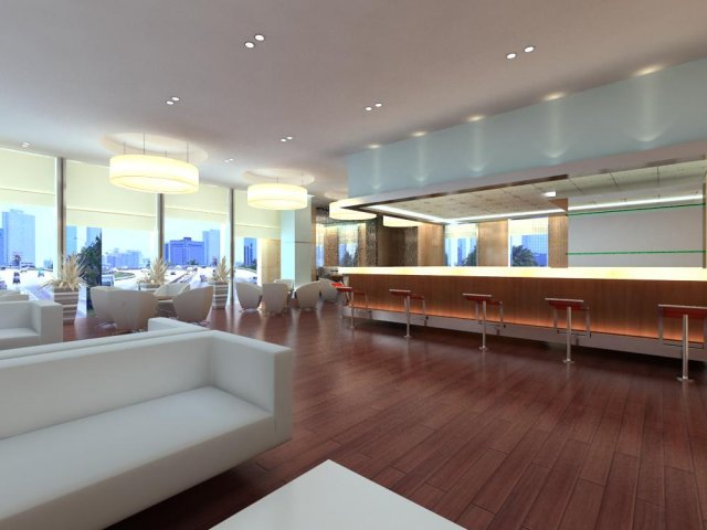 reception space 021 Modello 3D .c4d .max .obj .3ds .fbx .stl .blend 