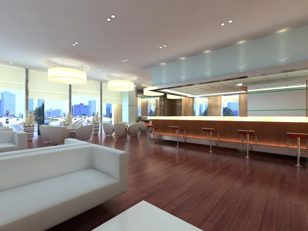 reception space 021 3D Model .c4d .max .obj .3ds .fbx .stl .blend 