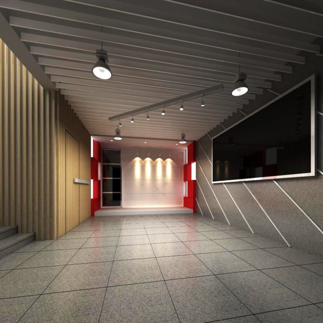reception space 023 Modèle 3D .c4d .max .obj .3ds .fbx .stl .blend 
