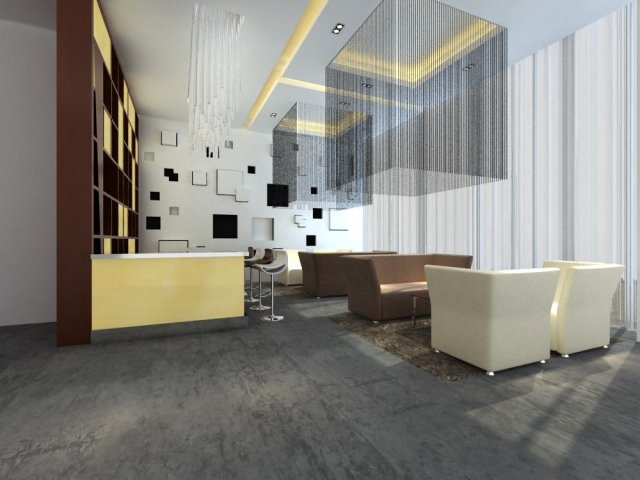 reception space 024 3Dモデル .c4d .max .obj .3ds .fbx .stl .blend 