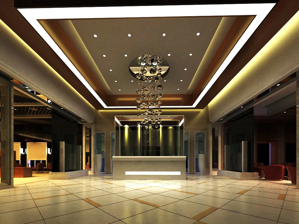 reception space 028 3D Model .c4d .max .obj .3ds .fbx .stl .blend 