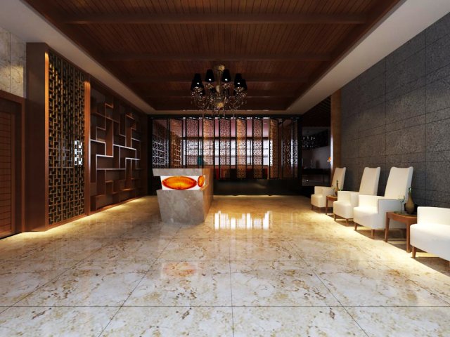 reception space 038 3D Model .c4d .max .obj .3ds .fbx .stl .blend 