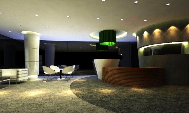 reception space 039 3D मॉडल .c4d .max .obj .3ds .fbx .stl .blend 