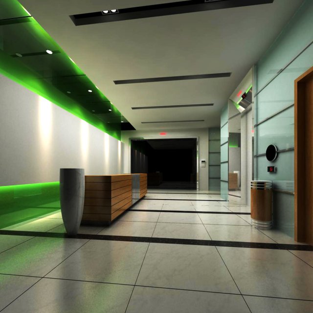 reception space 040 3D Model .c4d .max .obj .3ds .fbx .stl .blend 