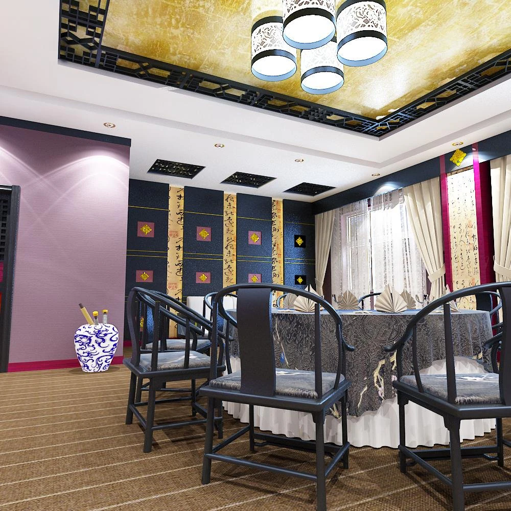 restaurante 001 Modelo 3D .c4d .max .obj .3ds .fbx .stl .blend 