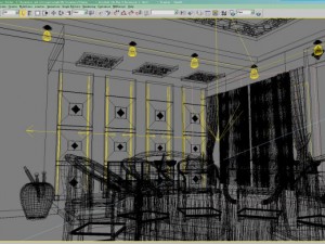 restaurant 001 Modelo 3D