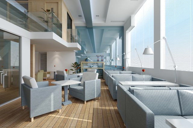 restaurant 002 3D Model .c4d .max .obj .3ds .fbx .stl .blend 