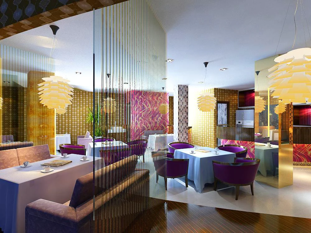 restaurant 005 3D Model .c4d .max .obj .3ds .fbx .stl .blend 