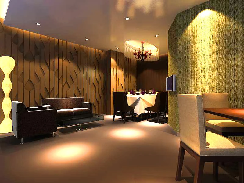 restaurant 008 3D Model .c4d .max .obj .3ds .fbx .stl .blend