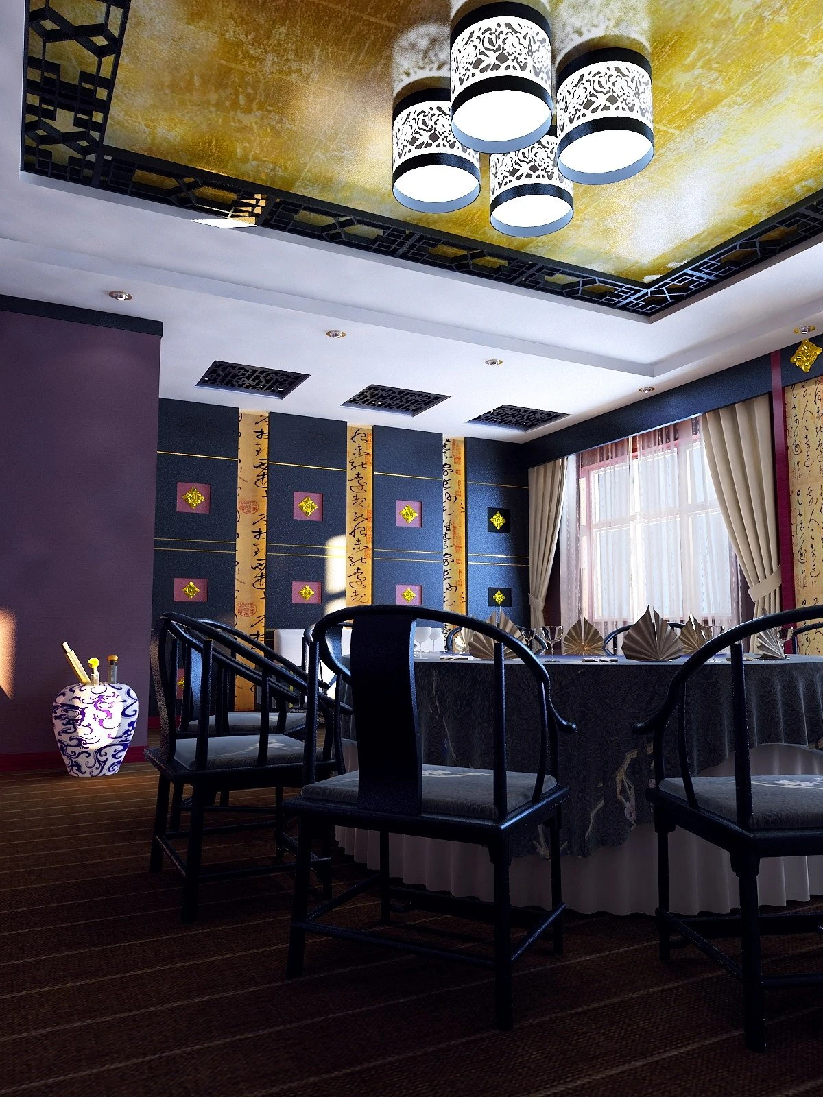 restaurant 011 3D Model .c4d .max .obj .3ds .fbx .stl .blend 