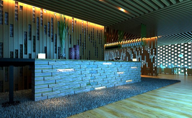 restaurant 027 3D 模型 .c4d .max .obj .3ds .fbx .stl .blend 