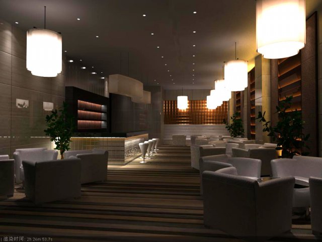 restaurant 033 3D 模型 .c4d .max .obj .3ds .fbx .stl .blend 